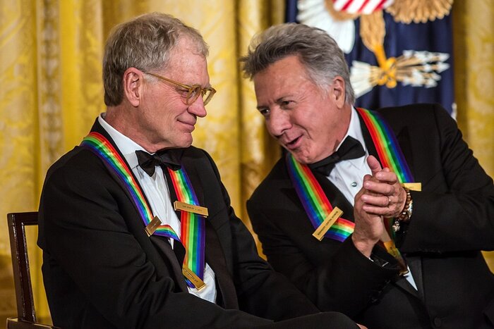 Дастин Хоффман и Дэвид Леттерман получили награды от президента США
