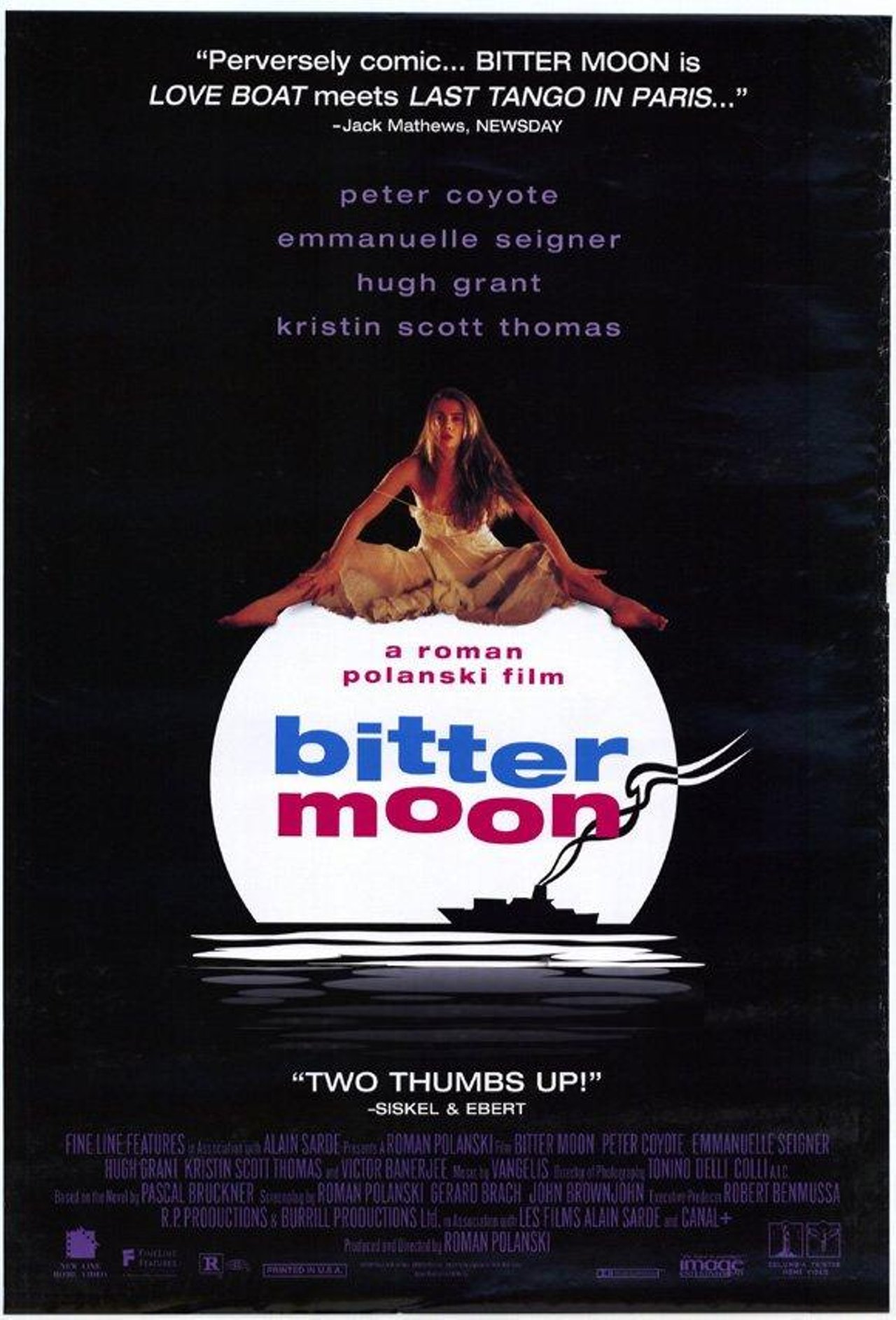 Горькая луна полански. Горькая Луна | Bitter Moon (1992). Горькая Луна / Bitter Moon (1992) Постер.