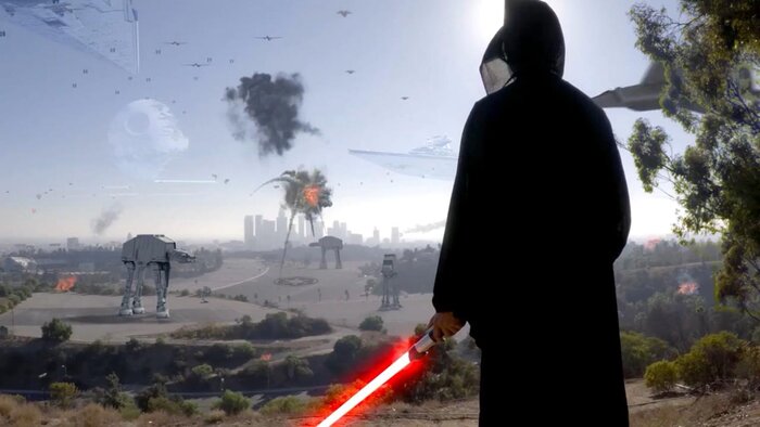 Звездолёты из «Звёздных войн» напали на Лос-Анджелес. Видео