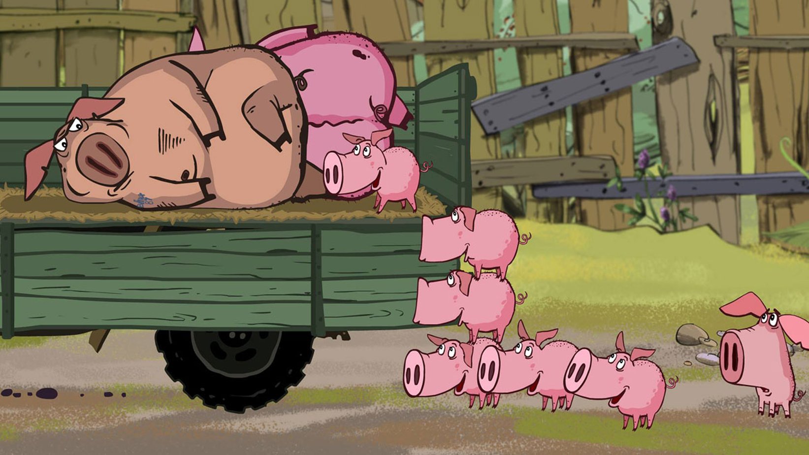Видео про свиней