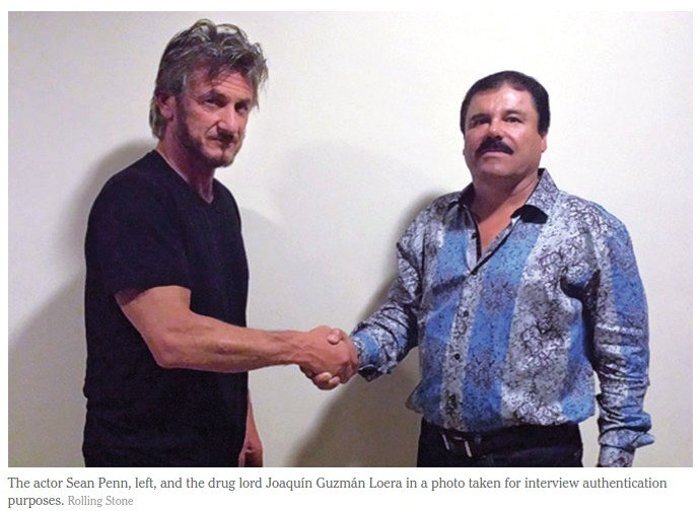 Шон Пенн боится за свою жизнь из-за фильма про наркобарона Эль Чапо ...