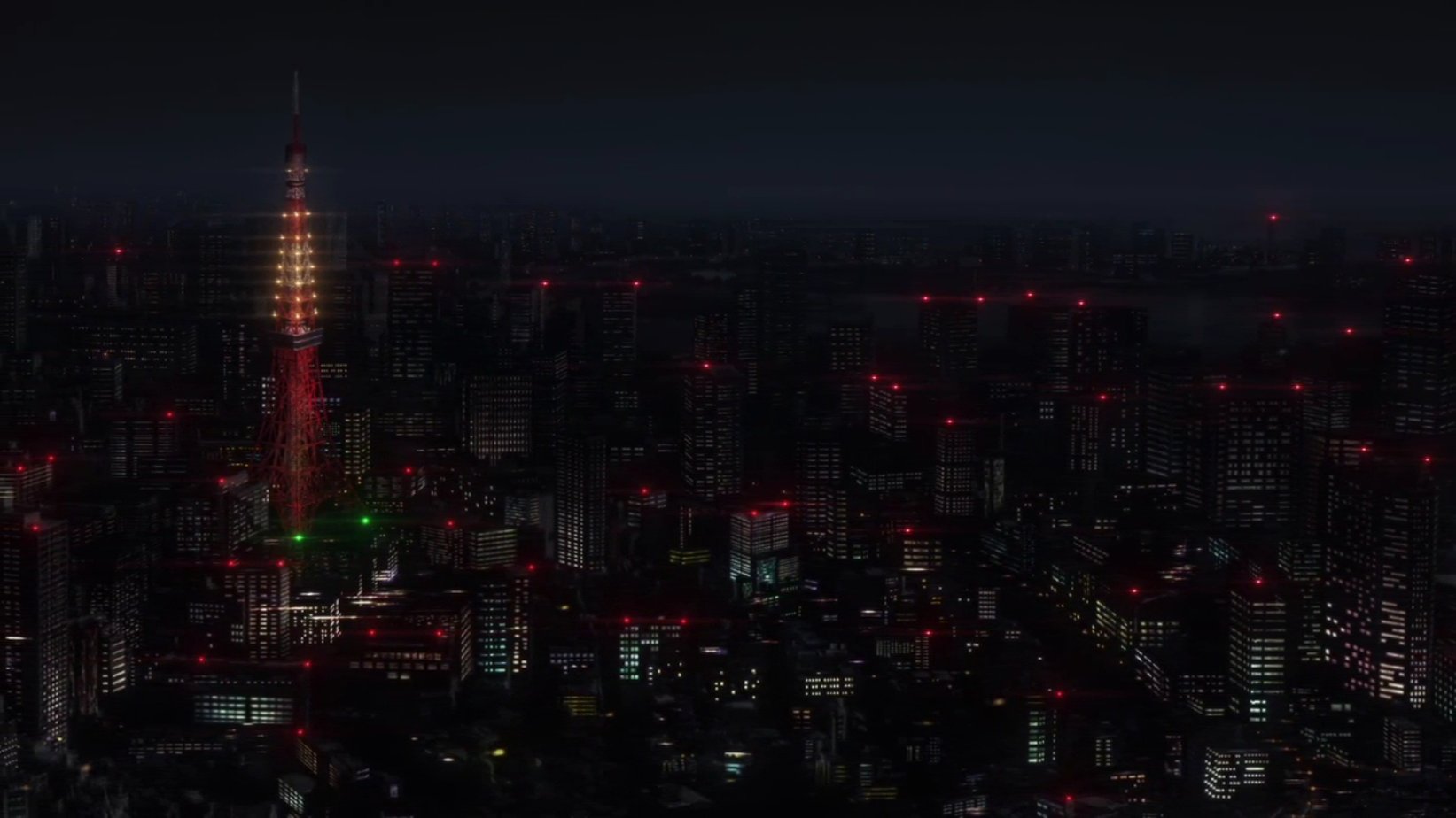 Токийский гуль ночной город