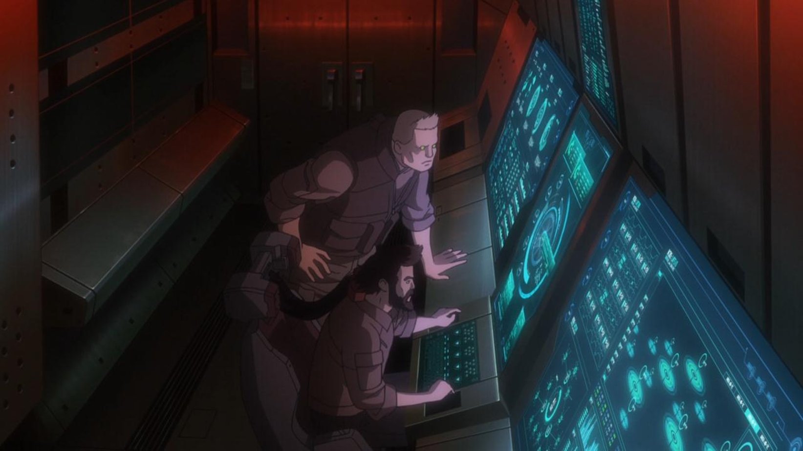 Future user. Ghost in the Shell Hologram. Ghost in the Shell 2 man Machine interface Decot.