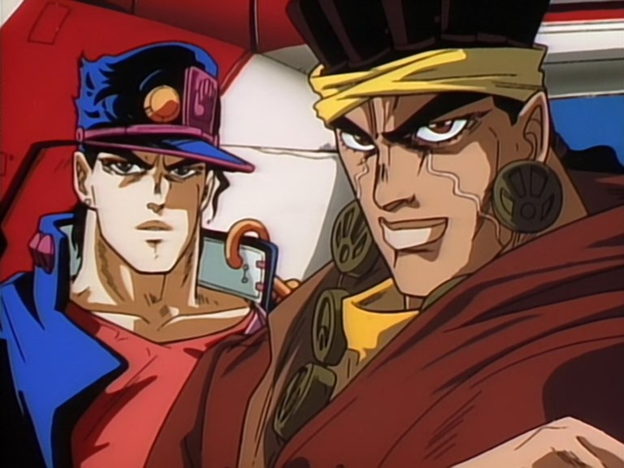 Jojo bizarre adventure 1987. Невероятное приключение Джоджо Ova (1993). Невероятные приключения Джоджо ова 1993. Странные приключения Джоджо 1993. Невероятные приключения Джо Джо 1993.