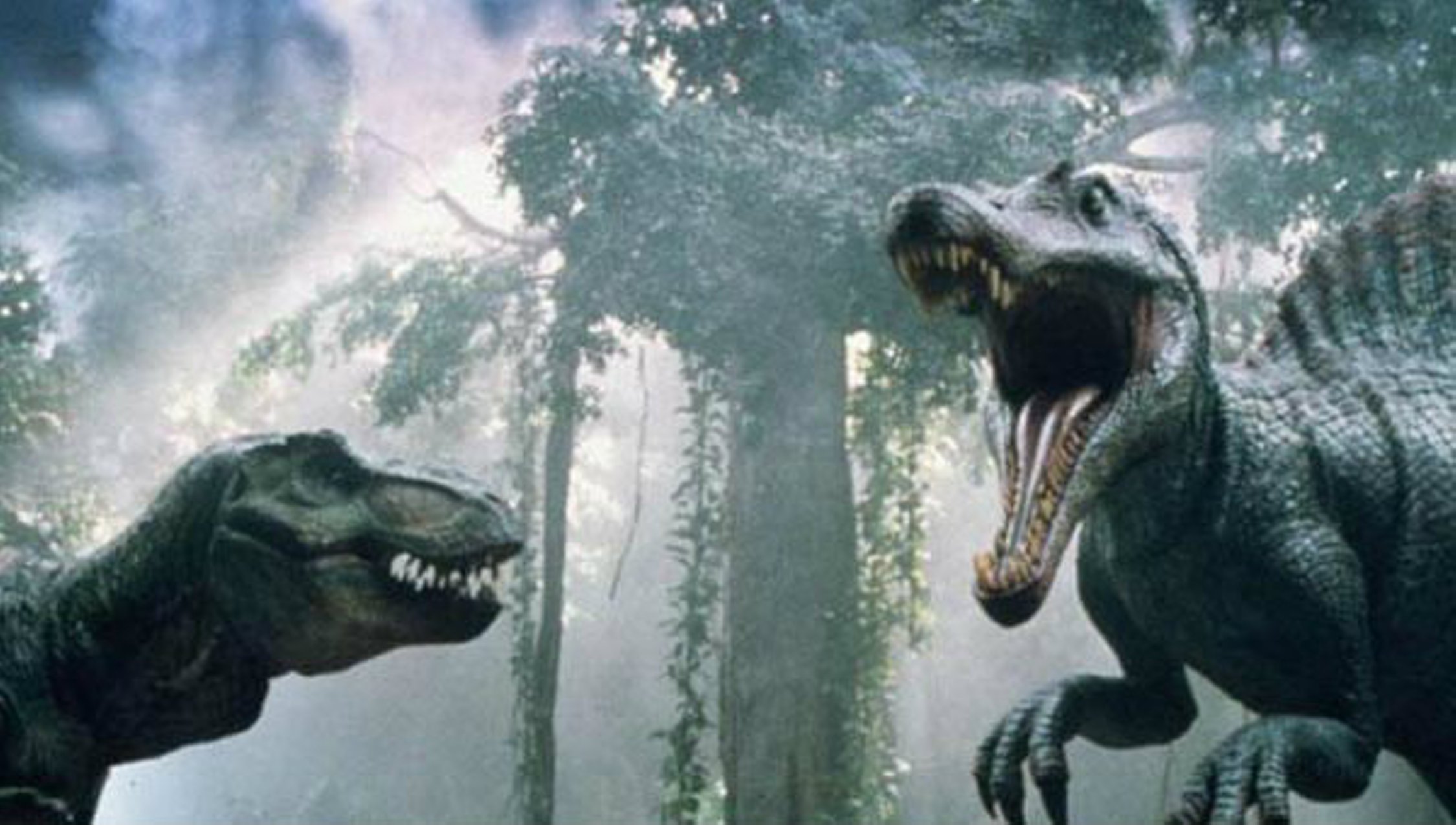 Завтра на улице вам встретится живой динозавр. Парк Юрского периода 3. Спинозавр Jurassic Park 3. Тираннозавр против Спинозавра парк Юрского периода 3. Парк Юрского периода 3 Тираннозавр vs Спинозавр.